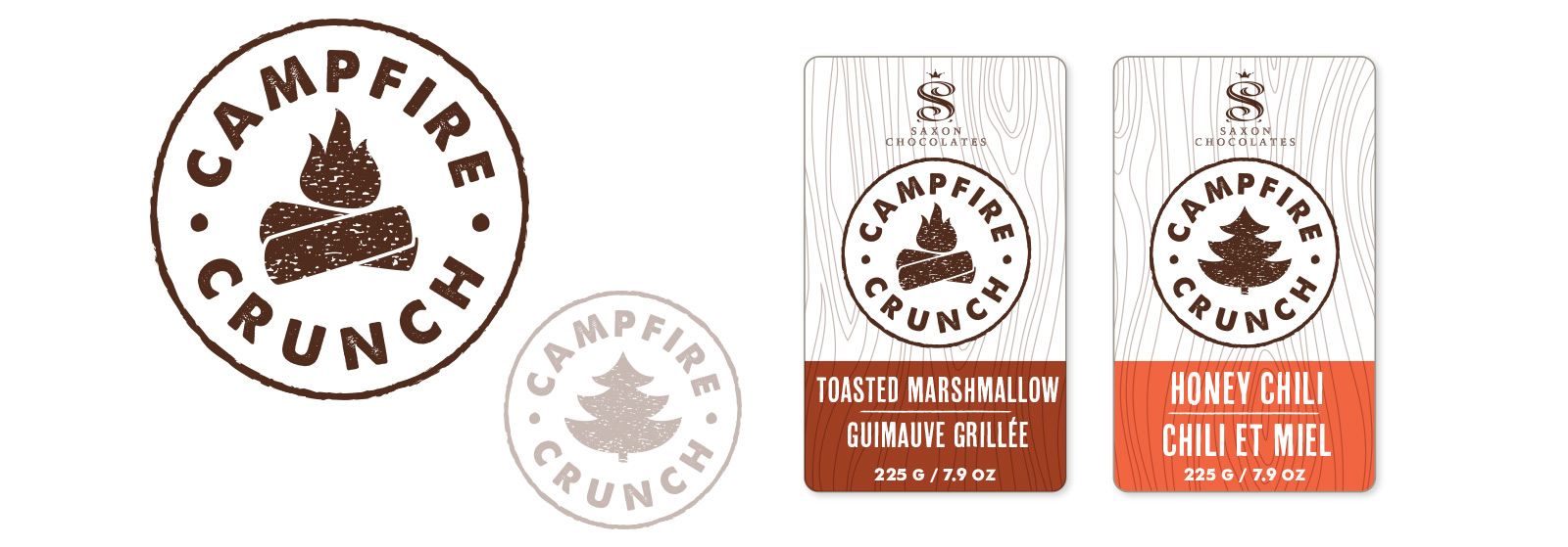 Campfire Crunch Identity and Label